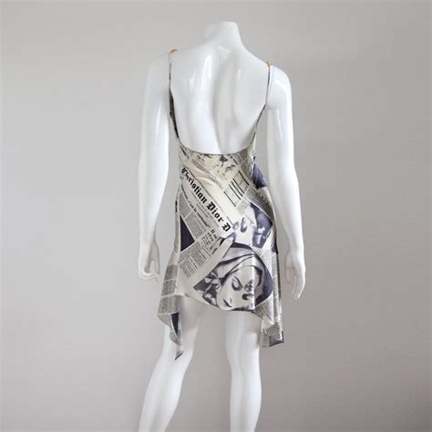 christian dior newspaper dress buy|newsprint dress.